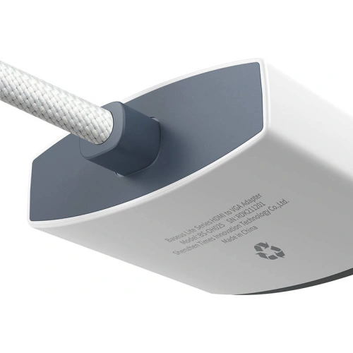 Adapter Baseus Lite Series HDMI - VGA bez audio (biały)