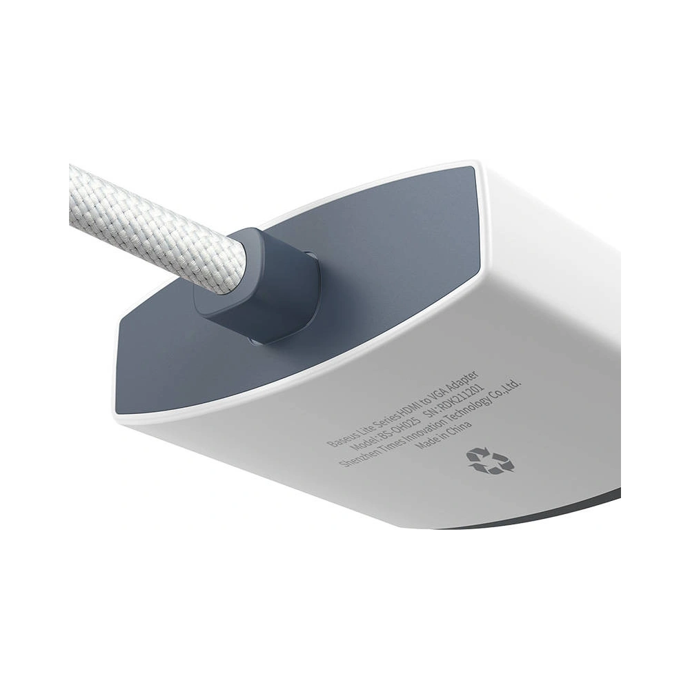 Hurtownia GSM - Adapter Baseus Lite Series HDMI - VGA bez audio (biały) - BSU3418WHT - {ean13} - Hurt