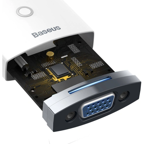 Adapter Baseus Lite Series HDMI - VGA bez audio (biały)