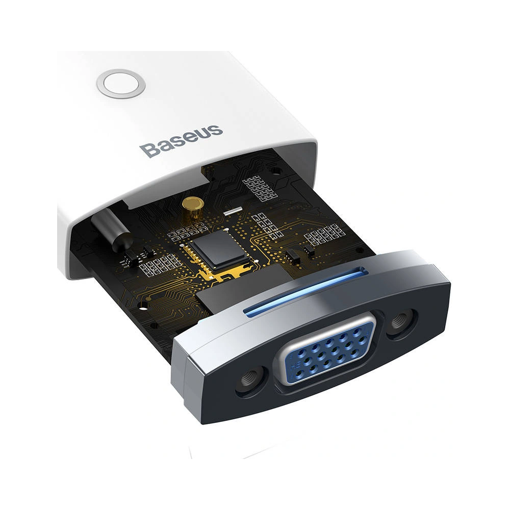 Hurtownia GSM - Adapter Baseus Lite Series HDMI - VGA bez audio (biały) - BSU3418WHT - {ean13} - Hurt