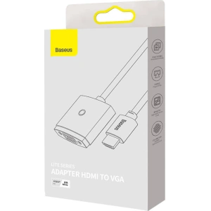Hurtownia GSM - Adapter Baseus Lite Series HDMI - VGA bez audio (biały) - BSU3418WHT - {ean13} - Hurt