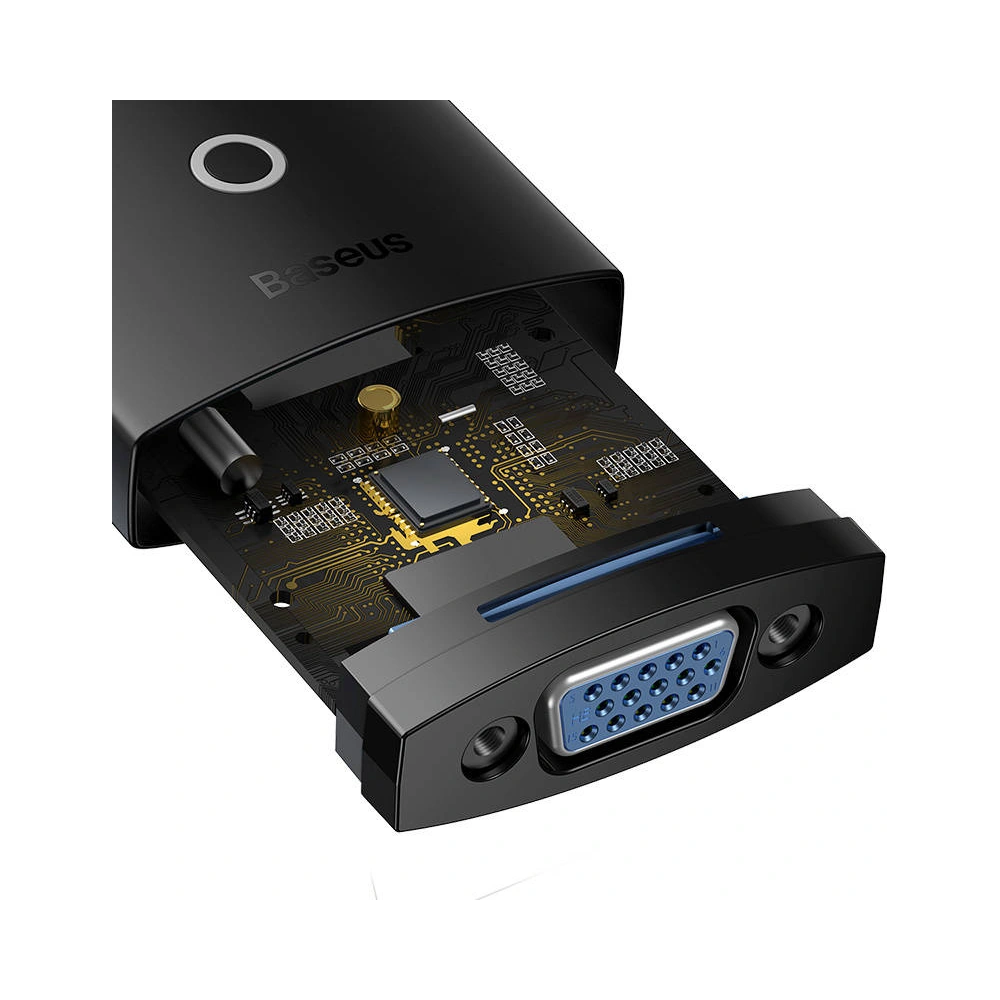 Hurtownia GSM - Adapter Baseus Lite Series HDMI - VGA bez audio (czarny) - BSU3419BLK - {ean13} - Hurt