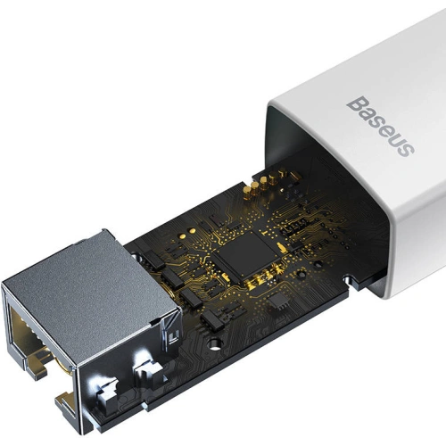 Adapter sieciowy Baseus Lite Series USB-C - RJ45 (biały)