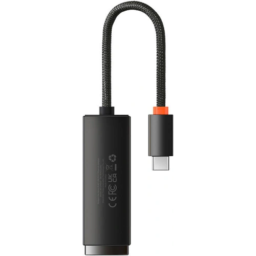 Adapter sieciowy Baseus Lite Series USB-C - RJ45 (czarny)