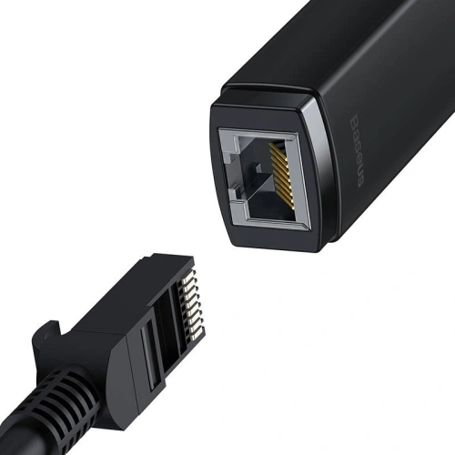 Adapter sieciowy Baseus Lite Series USB-C - RJ45 (czarny)