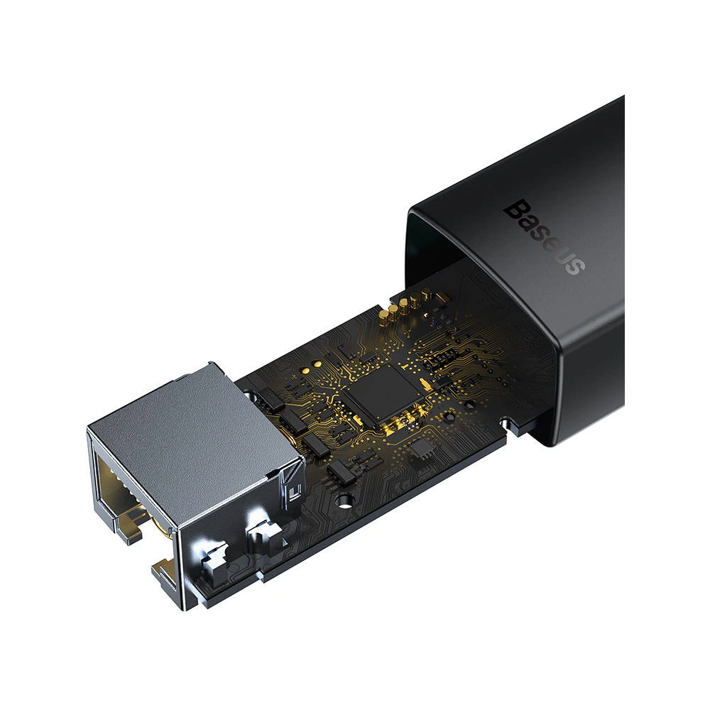 Hurtownia GSM - Síťový adaptér Baseus Lite Series USB-C - RJ45 (černý) - BSU3421BLK - {ean13} - Hurt