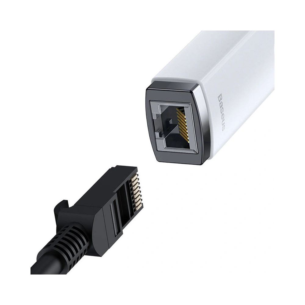 Hurtownia GSM - Síťový adaptér Baseus Lite Series USB - RJ45 (bílý) - BSU3423WHT - {ean13} - Hurt