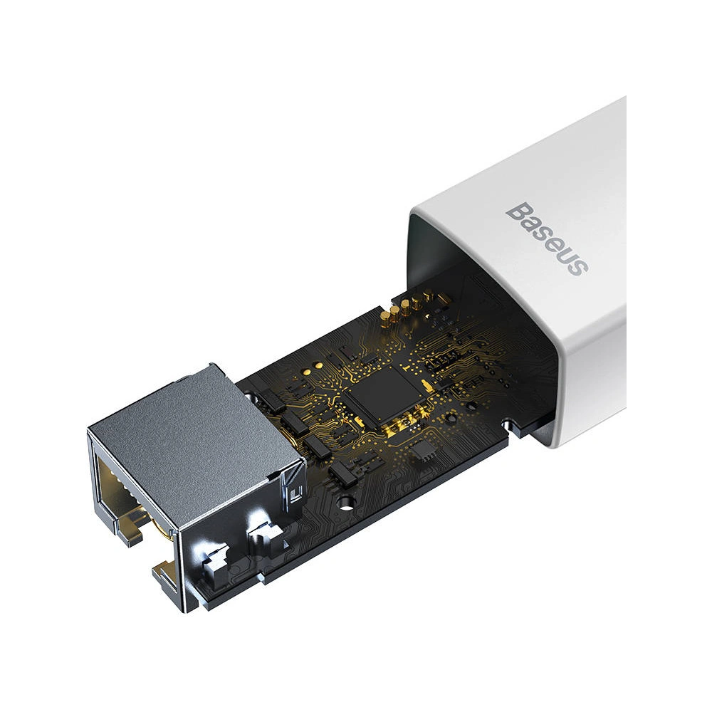 Hurtownia GSM - Síťový adaptér Baseus Lite Series USB - RJ45 (bílý) - BSU3423WHT - {ean13} - Hurt