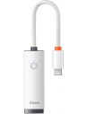 Síťový adaptér Baseus Lite Series USB-C - RJ45 100Mbps (bílý)
