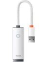 Síťový adaptér Baseus Lite Series USB - RJ45 100Mbps (bílý)