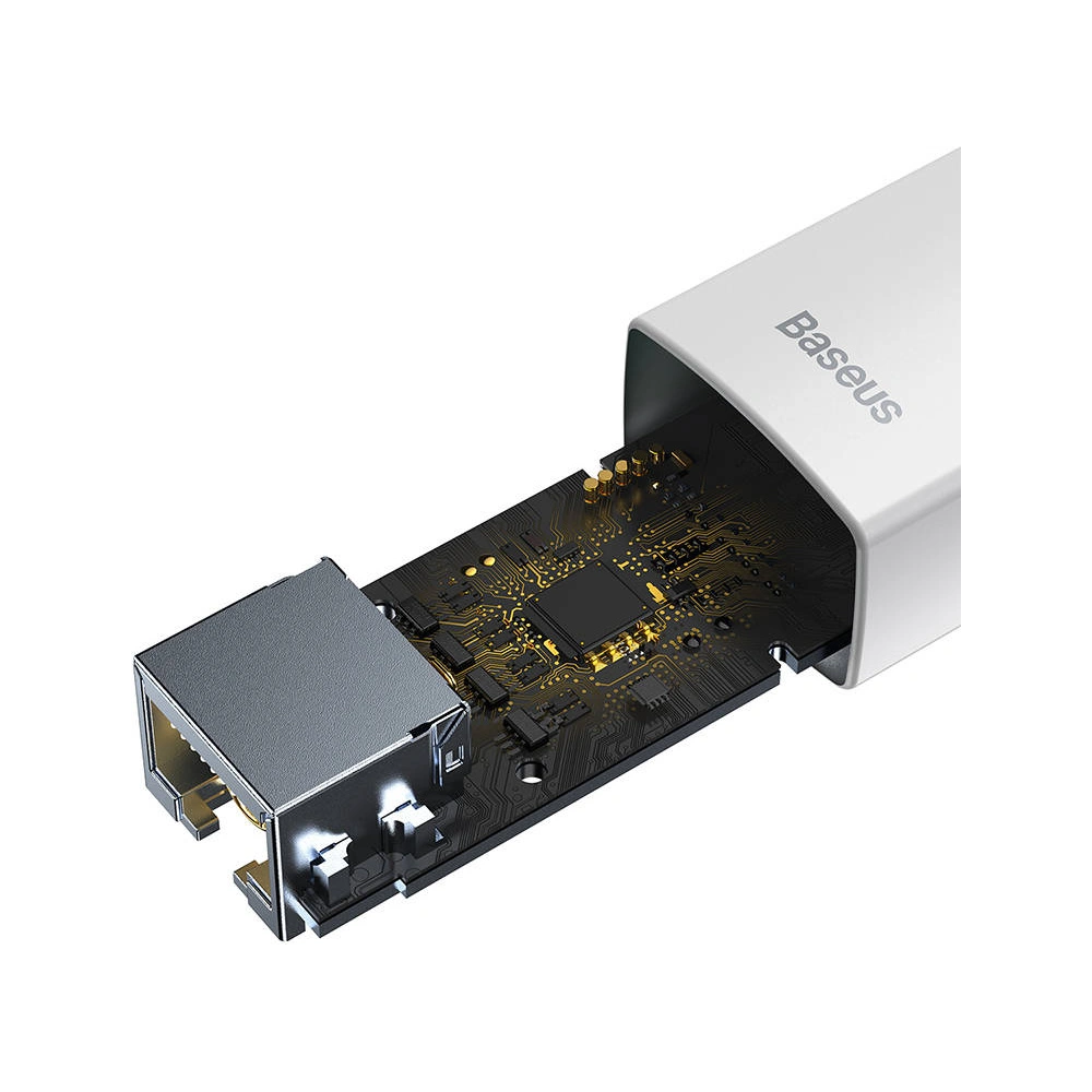 Hurtownia GSM - Síťový adaptér Baseus Lite Series USB - RJ45 100Mbps (bílý) - BSU3425WHT - {ean13} - Hurt