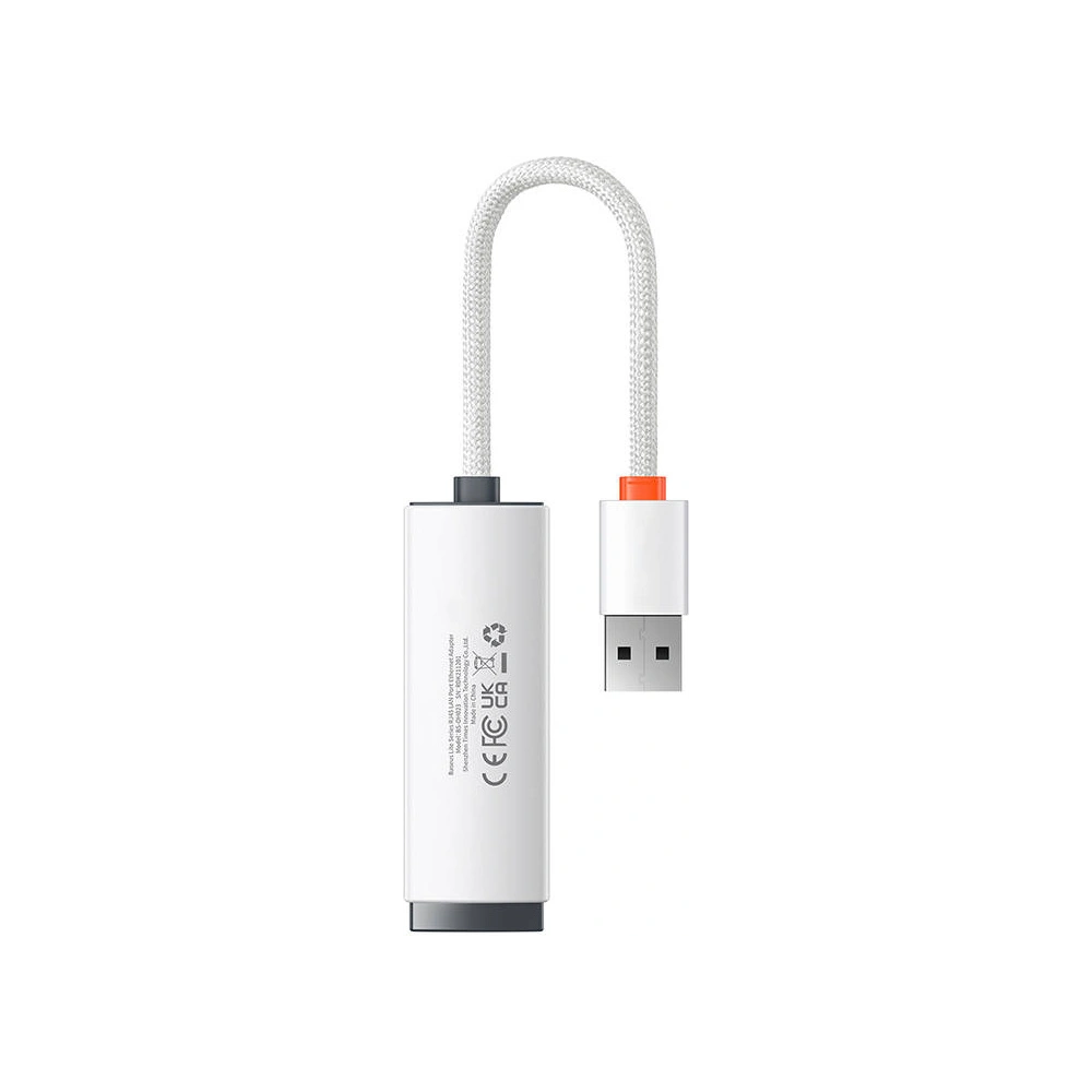 Hurtownia GSM - Síťový adaptér Baseus Lite Series USB - RJ45 100Mbps (bílý) - BSU3425WHT - {ean13} - Hurt