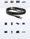 Hurtownia GSM - Kabel UGREEN US128 USB 3.2 Gen 1 3m černý - UGR1324BLK - {ean13} - Hurt