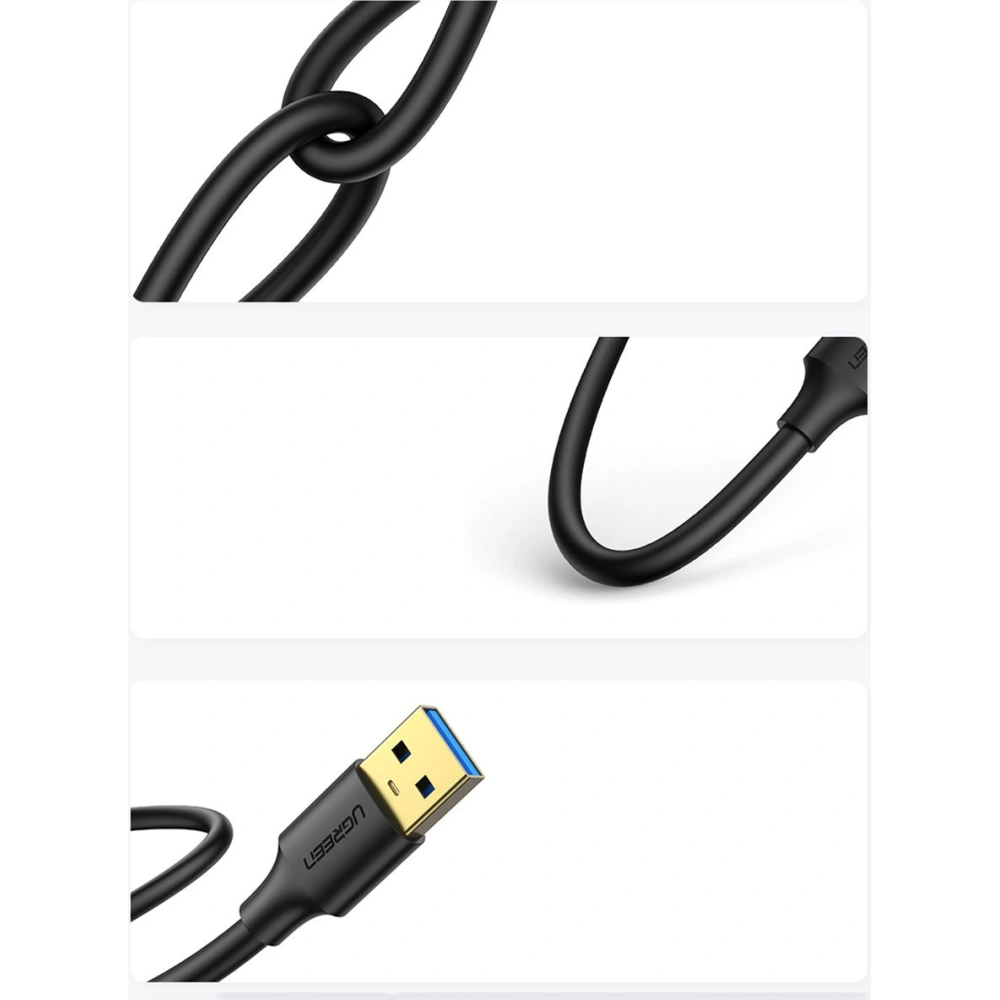 Hurtownia GSM - Kabel UGREEN US128 USB 3.2 Gen 1 3m černý - UGR1324BLK - {ean13} - Hurt