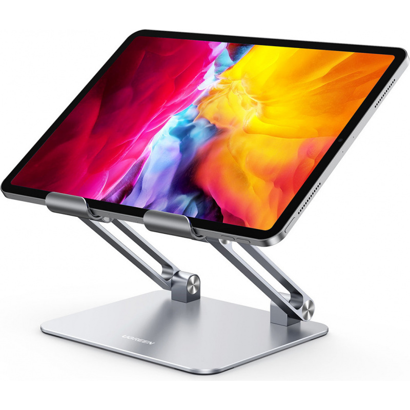 Ugreen Distributor - 6957303893966 - UGR1326SLV - UGREEN LP339 Folding desktop tablet stand silver - B2B homescreen