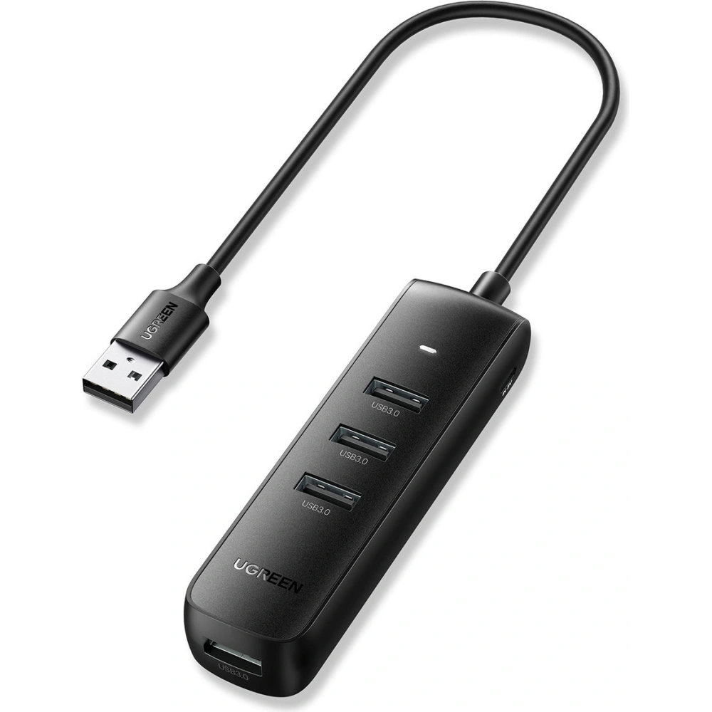 Hurtownia GSM - Hub UGREEN CM416 4w1 USB - 4xUSB-A 3.0 PD DC 12V 0.25m černý - UGR1327BLK - {ean13} - Hurt