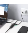 Hurtownia GSM - Hub UGREEN CM416 4w1 USB - 4xUSB-A 3.0 PD DC 12V 0.25m czarny - UGR1327BLK - {ean13} - Hurt
