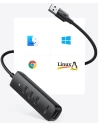 Hurtownia GSM - Hub UGREEN CM416 4w1 USB - 4xUSB-A 3.0 PD DC 12V 0.25m czarny - UGR1327BLK - {ean13} - Hurt