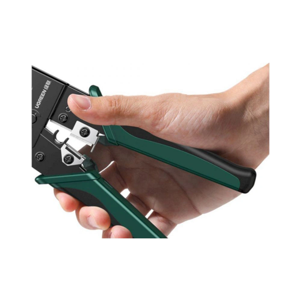 Hurtownia GSM - Zaciskarka UGREEN NW136 do zarabiania kabli RJ-45 oraz RJ-11 zielona - UGR1328GRN - {ean13} - Hurt