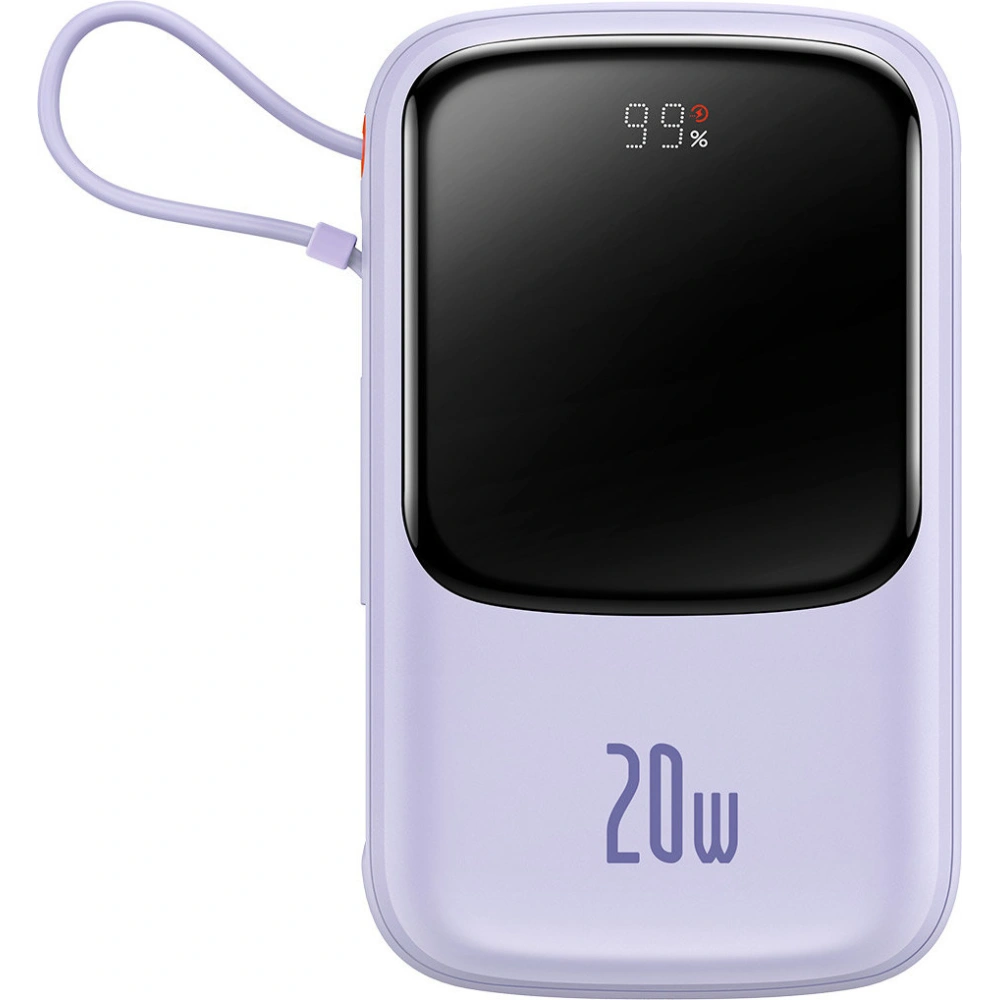Hurtownia GSM - Powerbank Baseus Qpow 10000mAh 20W Quick Charge SCP AFC FCP fialový + kabel Lightning - BSU3427PRP - {ean13} - Hurt