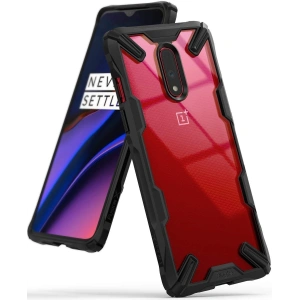 Case Ringke Fusion-X OnePlus 7 Schwarz