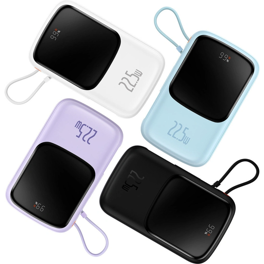 Hurtownia GSM - Powerbank Baseus Qpow 10000mAh 22.5W Quick Charge SCP AFC FCP černá + kabel USB-C - BSU3428BLK - {ean13} - Hurt