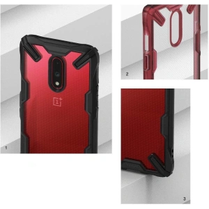 Case Ringke Fusion-X OnePlus 7 Schwarz