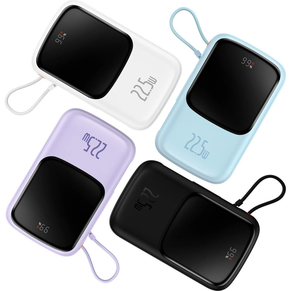 Hurtownia GSM - Powerbank Baseus Qpow 10000mAh 22.5W Quick Charge SCP AFC FCP bílý + kabel USB-C - BSU3429WHT - {ean13} - Hurt