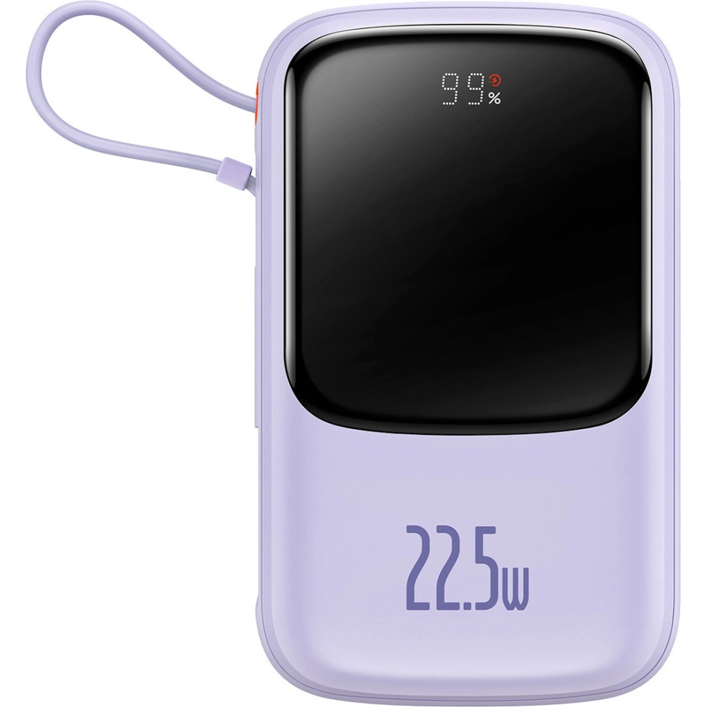 Hurtownia GSM - Powerbank Baseus Qpow 10000mAh 22.5W Quick Charge SCP AFC FCP fialový + kabel USB-C - BSU3430PRP - {ean13} - Hurt