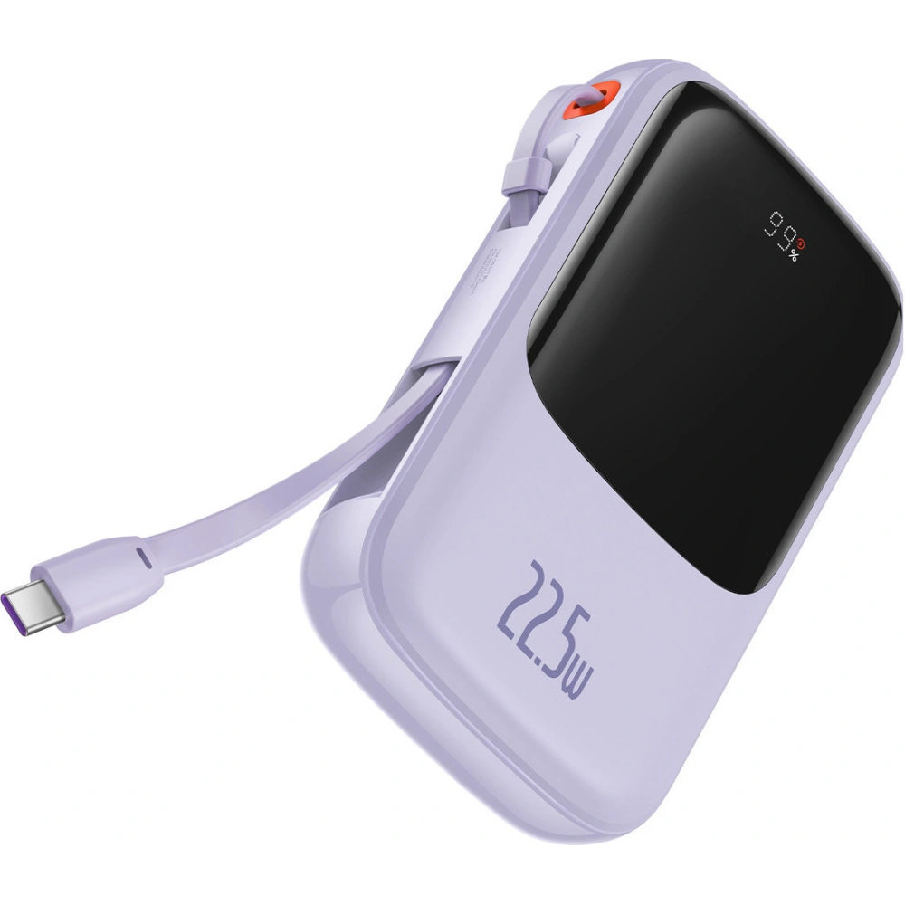 Hurtownia GSM - Powerbank Baseus Qpow 10000mAh 22.5W Quick Charge SCP AFC FCP fialový + kabel USB-C - BSU3430PRP - {ean13} - Hurt