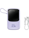 Wholesale Baseus Qpow powerbank 10000mAh built-in USB Type-C cable 22.5W Quick Charge SCP AFC FCP purple - BSU3430PRP - {ean13} - Hurt