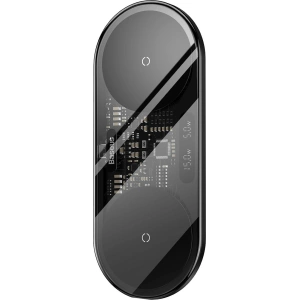 Wholesale Baseus Digital LED Display dual wireless charger with digital display 20W black - BSU3431BLK - {ean13} - Hurt