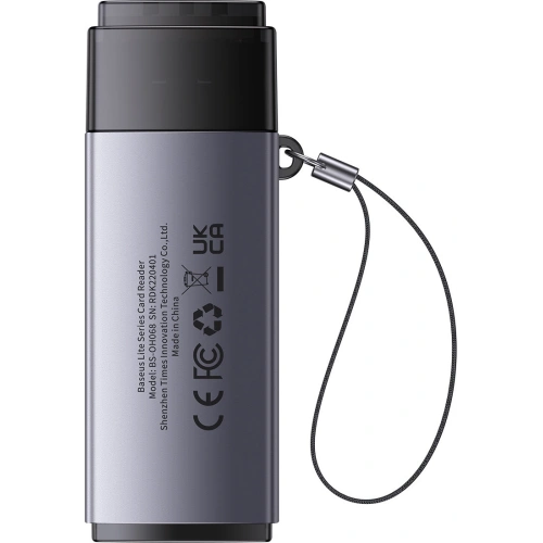 Czytnik kart SD/TF Baseus Lite Series USB szary