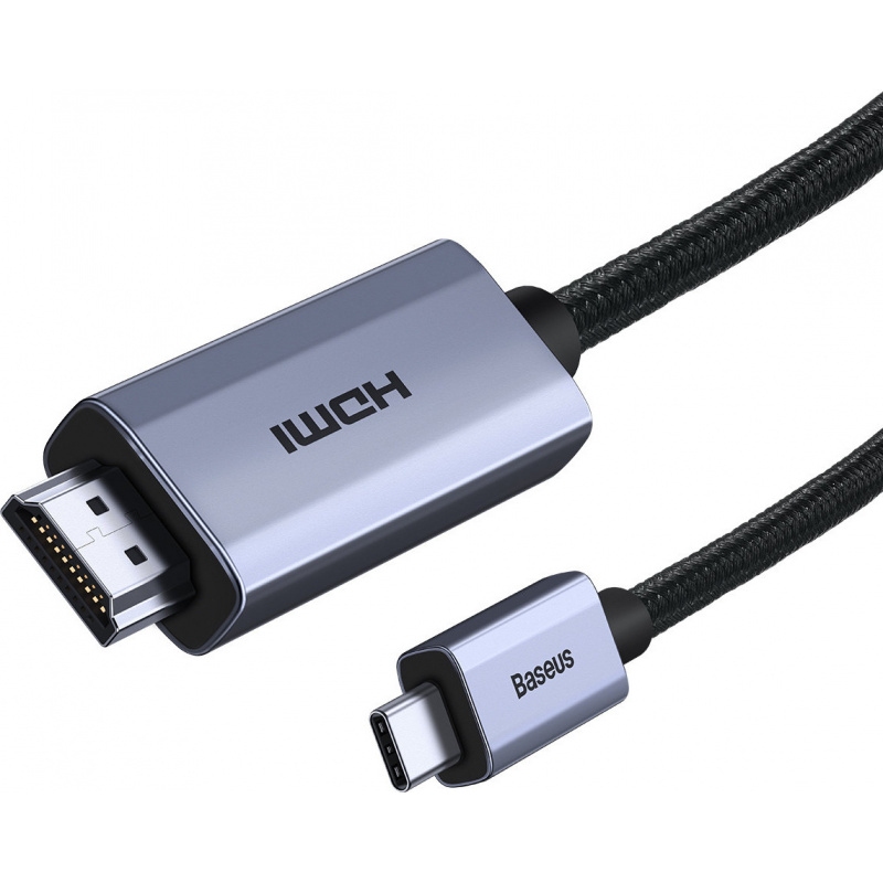 Baseus Distributor - 6932172608125 - BSU3434BLK - Baseus High Definition Series adapter cable USB Type C - HDMI 2.0 4K 60Hz 2m black - B2B homescreen