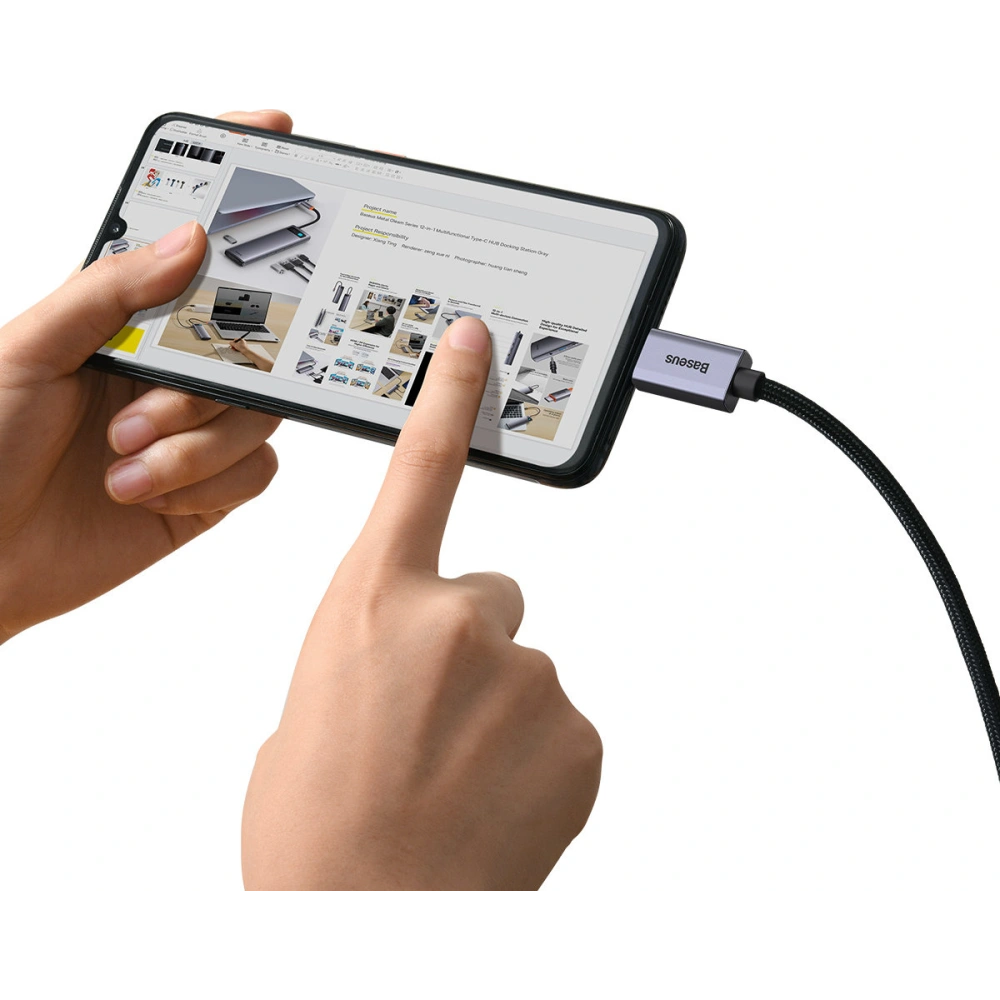 Hurtownia GSM - Kabel Baseus High Definition Series USB-C - HDMI 2.0 4K 60Hz 2m czarny - BSU3434BLK - {ean13} - Hurt