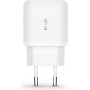 Síťová nabíječka Tech-Protect C20W 2-portová nabíječka PD 20W QC 3.0 bílá