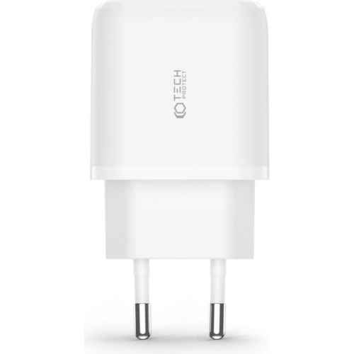 Ładowarka sieciowa Tech-Protect C20W 2-port Network Charger PD 20W QC 3.0 White