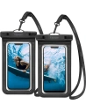 Wodoodporne uniwersalne etui Spigen A601 Universal Waterproof Case Black [2 PACK]