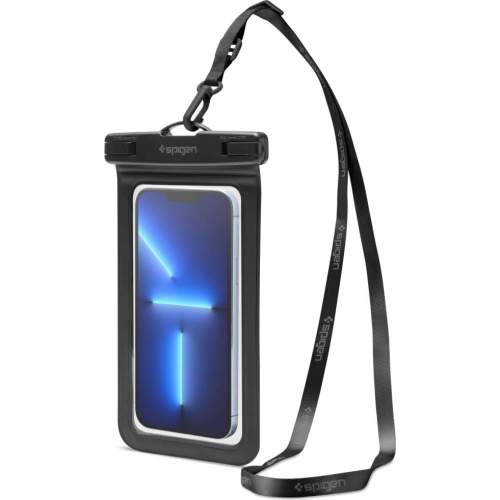 Wodoodporne uniwersalne etui Spigen A601 Universal Waterproof Case Black [2 PACK]