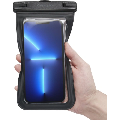 Wodoodporne uniwersalne etui Spigen A601 Universal Waterproof Case Black [2 PACK]