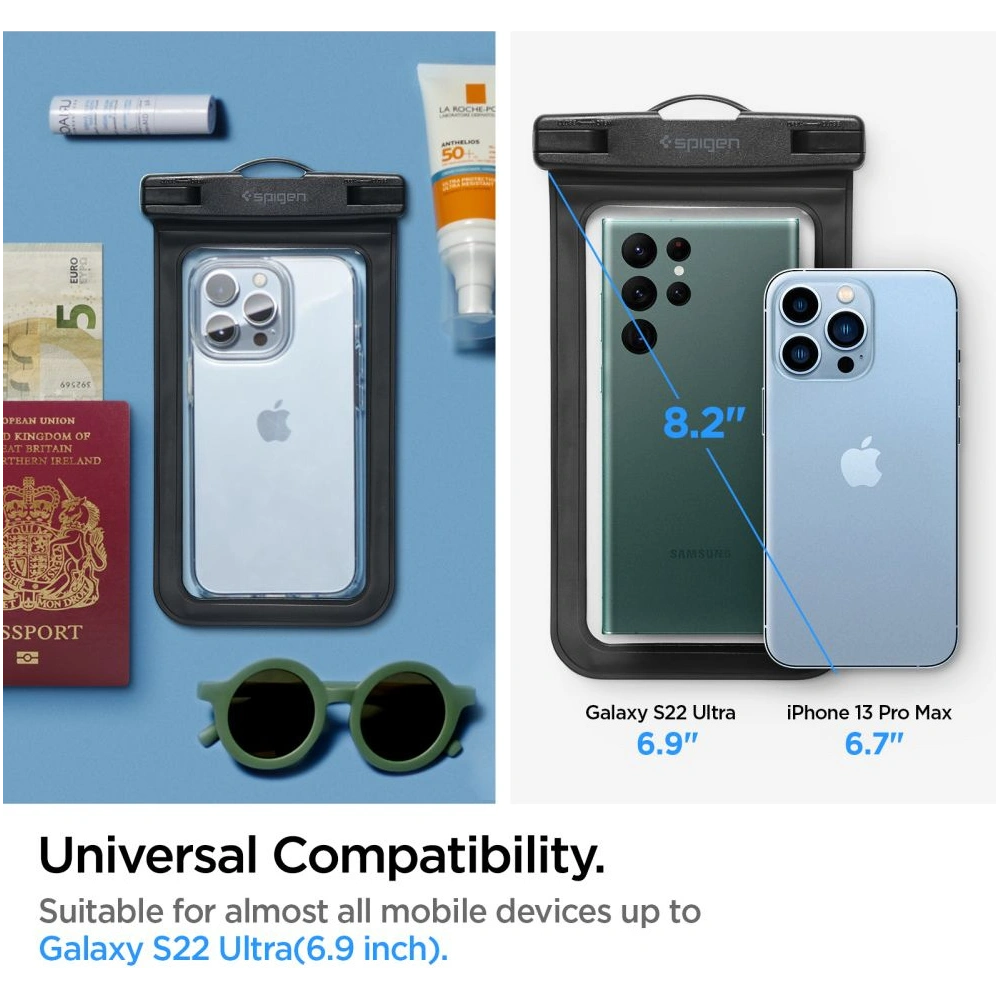 Wholesale Spigen A601 Universal Waterproof Case Black [2 PACK] - SPN2275BLK - {ean13} - Hurt