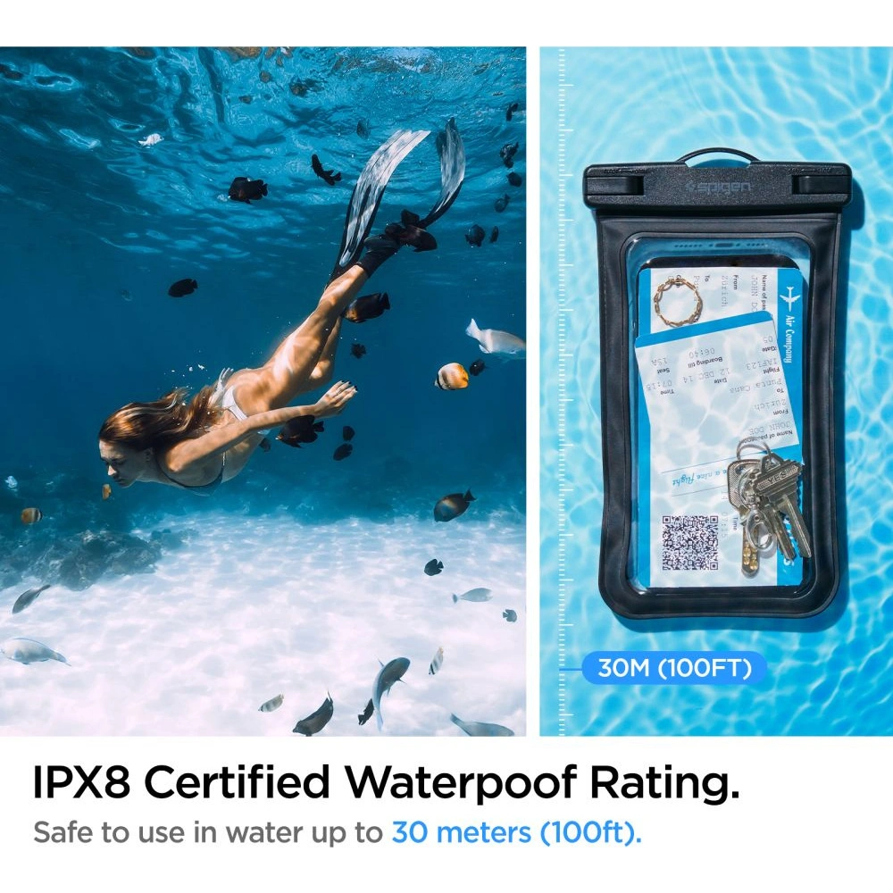 Wholesale Spigen A601 Universal Waterproof Case Black [2 PACK] - SPN2275BLK - {ean13} - Hurt