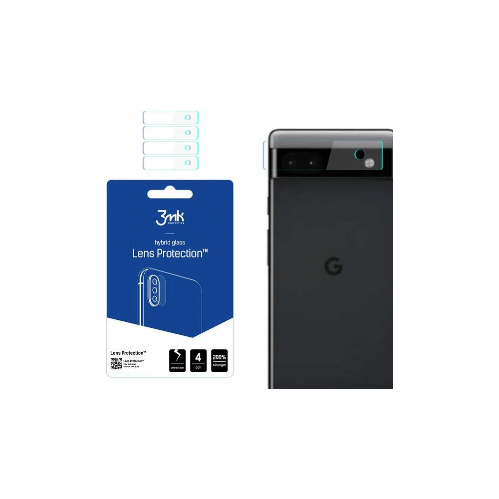 Hurtownia GSM - Hybriední sklo na objektiv fotoaparátu 3MK Lens Protection Google Pixel 6a [4 PACK] - 3MK3790 - {ean13} - Hurt