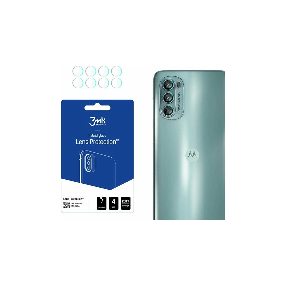 Hurtownia GSM - Hybriční sklo na objektiv fotoaparátu 3MK Ochrana čočky Motorola Moto G62 5G [4 PACK] - 3MK3791 - {ean13} - Hurt