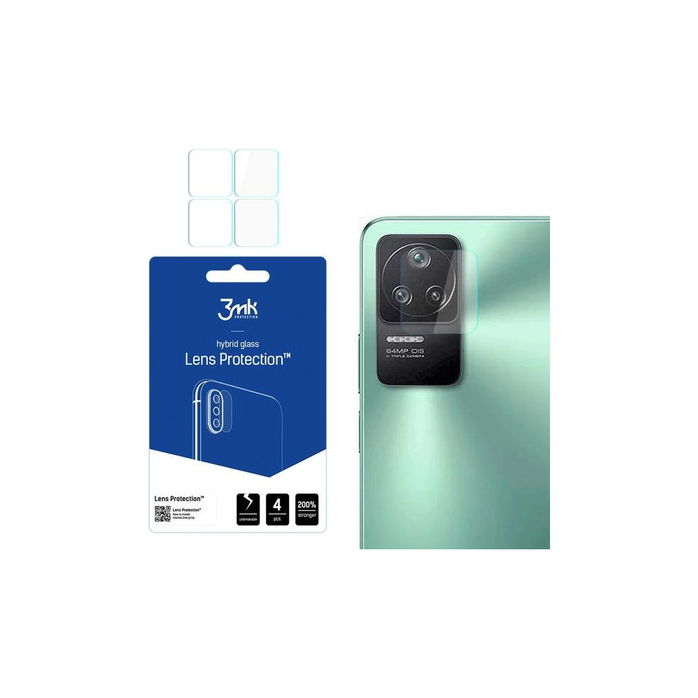 Hurtownia GSM - Hybridní sklo na objektiv fotoaparátu 3MK Lens Protection POCO F4 5G [4 PACK] - 3MK3793 - {ean13} - Hurt