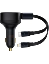 Hurtownia GSM - Ładowarka samochodowa Baseus Enjoyment 2w1 30W czarny - BSU3437BLK - {ean13} - Hurt