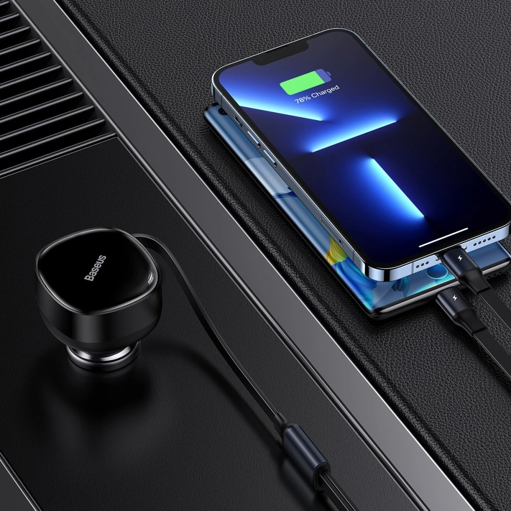 Hurtownia GSM - Autonabíječka Baseus Enjoyment 2w1 30W černá - BSU3437BLK - {ean13} - Hurt