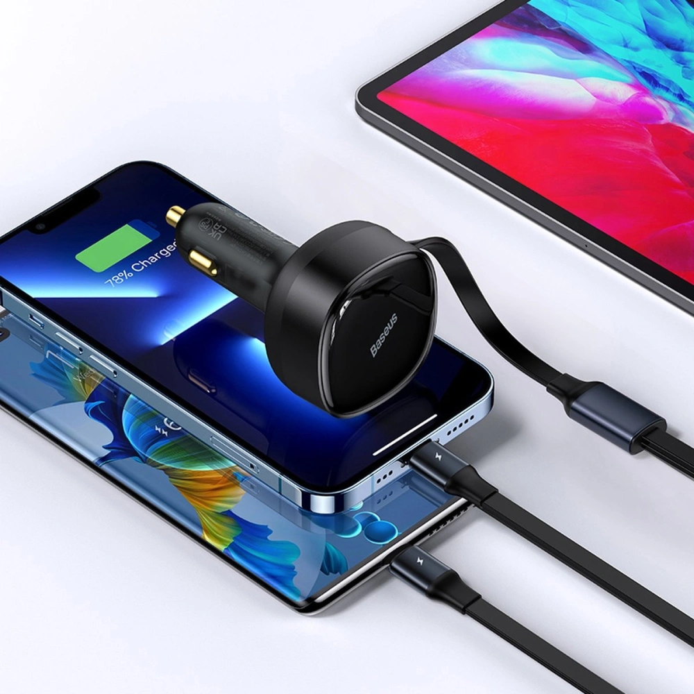 Hurtownia GSM - Autonabíječka Baseus Enjoyment 2w1 30W černá - BSU3437BLK - {ean13} - Hurt