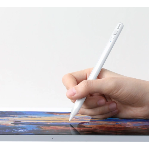 Rysik pojemnościowy Baseus do iPad biały + kabel USB-C 3A 0.3m