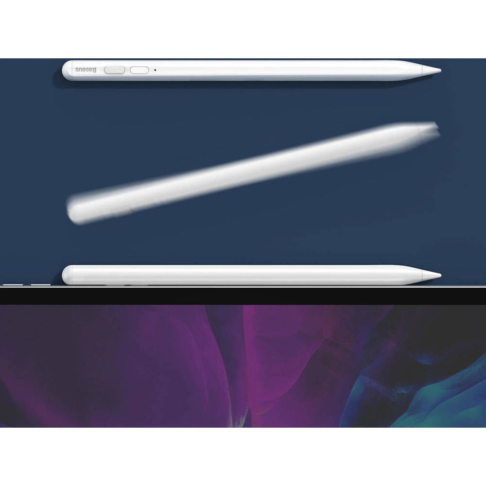 Hurtownia GSM - Rysik pojemnościowy Baseus do iPad biały + kabel USB-C 3A 0.3m - BSU3440WHT - {ean13} - Hurt